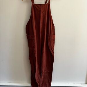 Storq Orange Overalls with Pockets